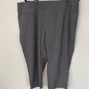 Lands' End Girls' Dark Gray Pull-On Leggings